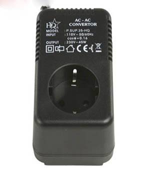 Convertidor Transformador US Macho Eur 110V-220V