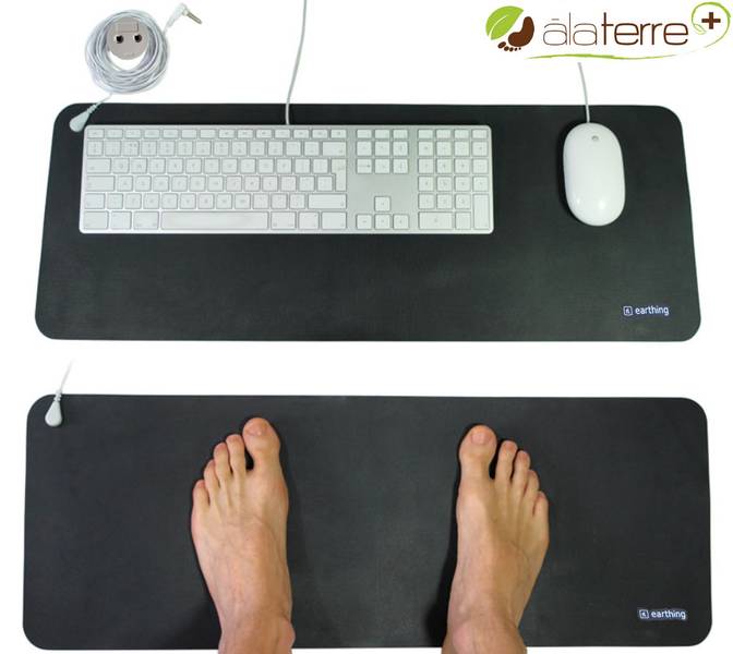 Alfombra ALATERRE® Earthing para conectarse a la tierra (con enchufe y cable)