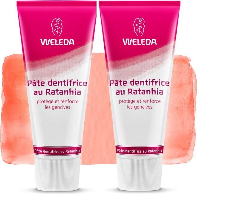 2 Weleda DentÃfrico natural Ratania (Made in Germany)