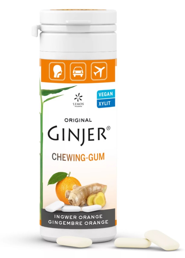 Chicle con jengibre GINJER® - Naranja