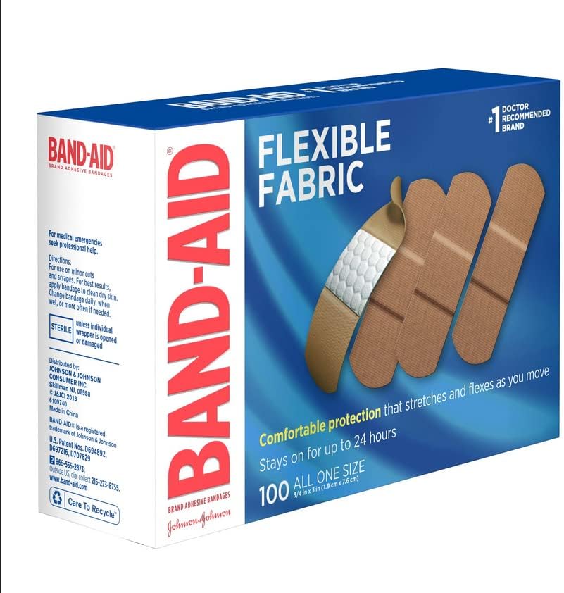 BRAND-AID 100 x curativos de tecido flexível estéril