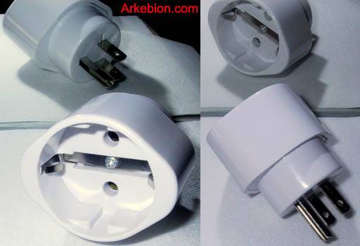 Adaptador eléctrico US Macho Euros Hembra