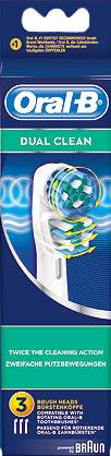 3 Cabezales Oral-B Dual Action Dual Clean EB41