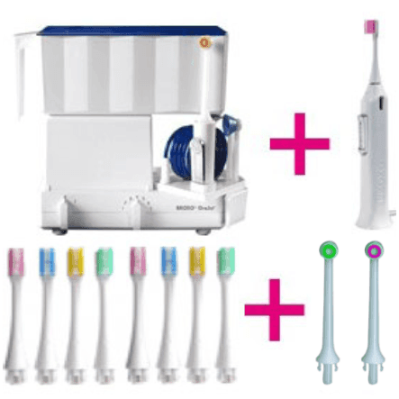 Broxo OraBrush et OraJets avec 12 brossettes 4 buses multijets