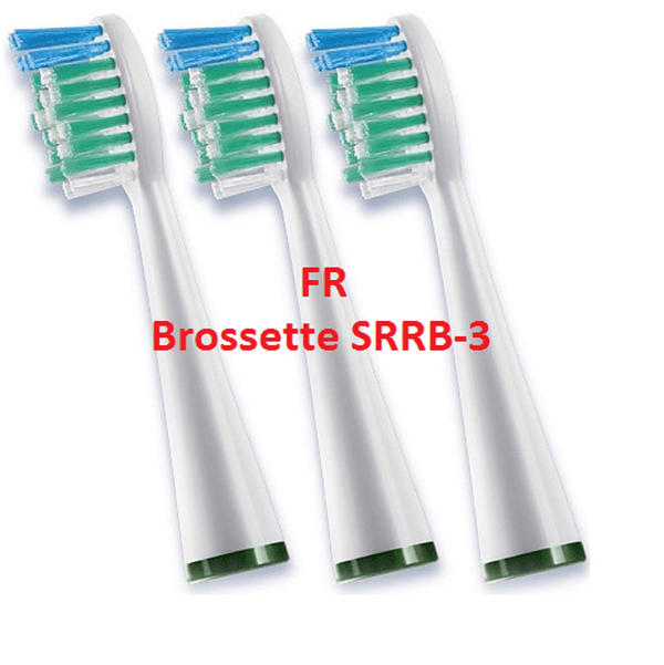 3 cabezales SRRB-3 cabeza ancha para Waterpik Sensonic