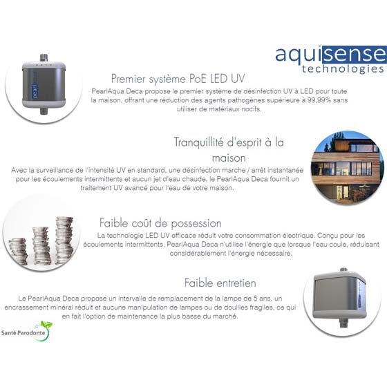 Aquisense PearlAqua DECA sterilisation uvc led ultraviolets sans mercure