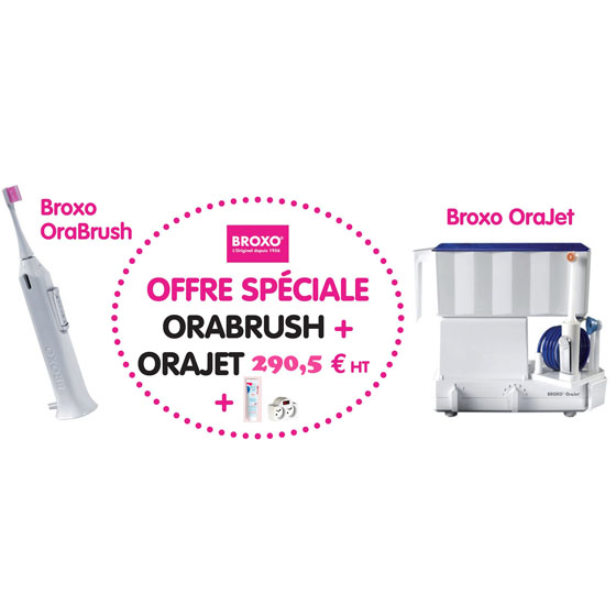 Irrigador BROXO OraJets y Cepillos de dientes OraBrush