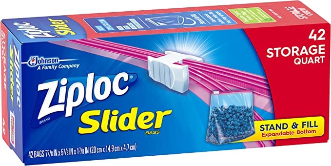 Bolsa de plástico Ziploc, cubierta protectora, Power Shield, bolsa de plástico, cierre deslizante