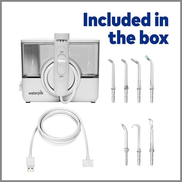 Irrigador bucal portátil Waterpik ION Professional WF12, para viajes y hogar (Blanco) - Imagen 2
