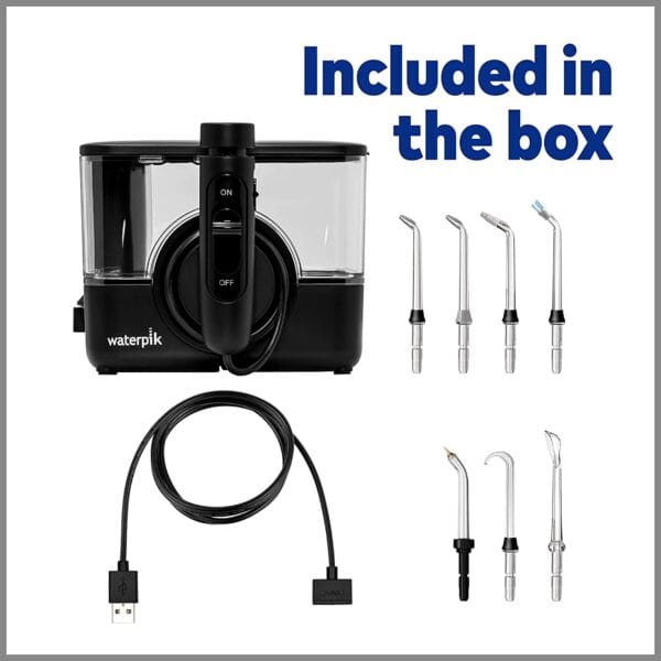 Irrigador bucal portátil Waterpik ION Professional WF12, para viajes y hogar (PRETA) - Imagen 15