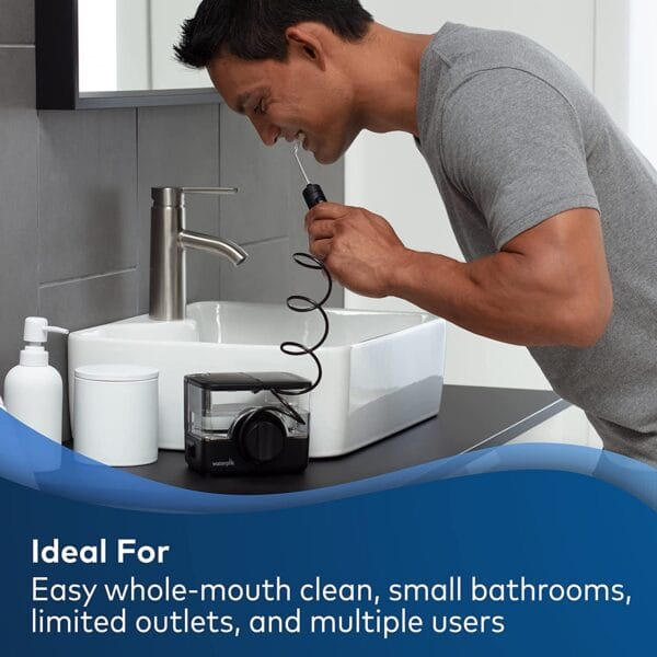 Irrigador bucal portátil Waterpik ION Professional WF12, para viajes y hogar (PRETA) - Imagen 14