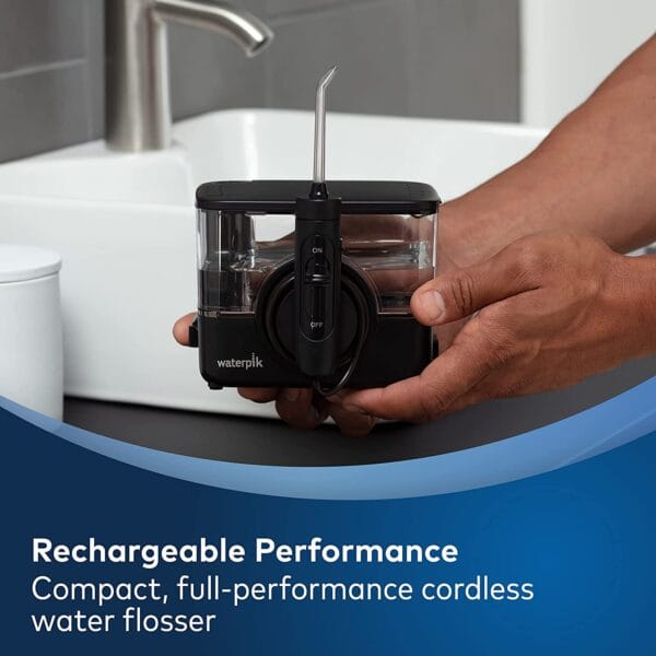 Irrigador bucal portátil Waterpik ION Professional WF12, para viajes y hogar (PRETA) - Imagen 16