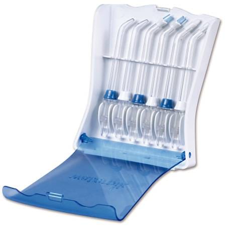 Caja de almacenamiento TS-100E con 6 boquillas cabezales Waterpik