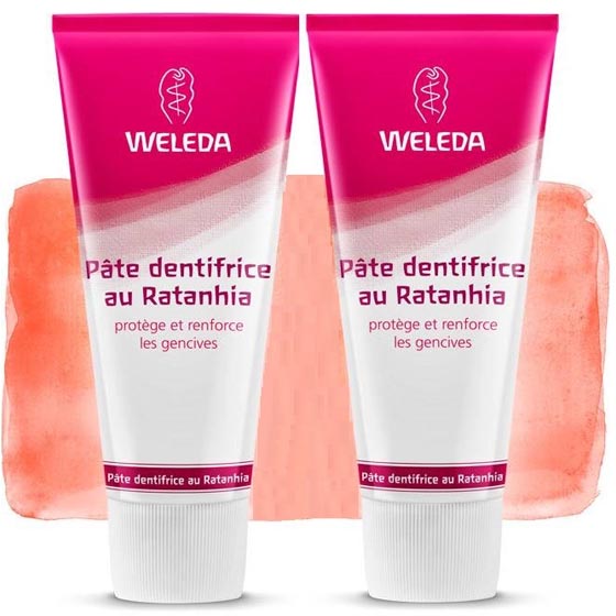 2 Dentífrico naturel WELEDA Ratanhia