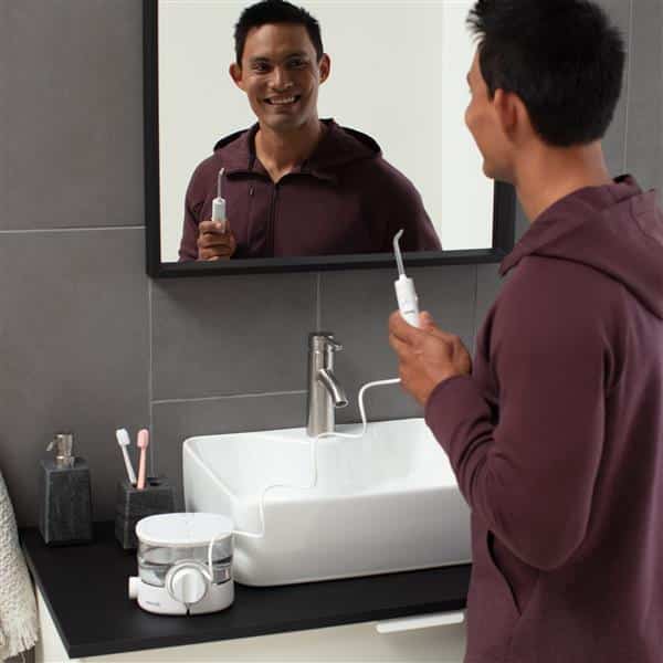 Irrigador bucal portátil Waterpik ION WF11 Blanco, para viajes y hogar